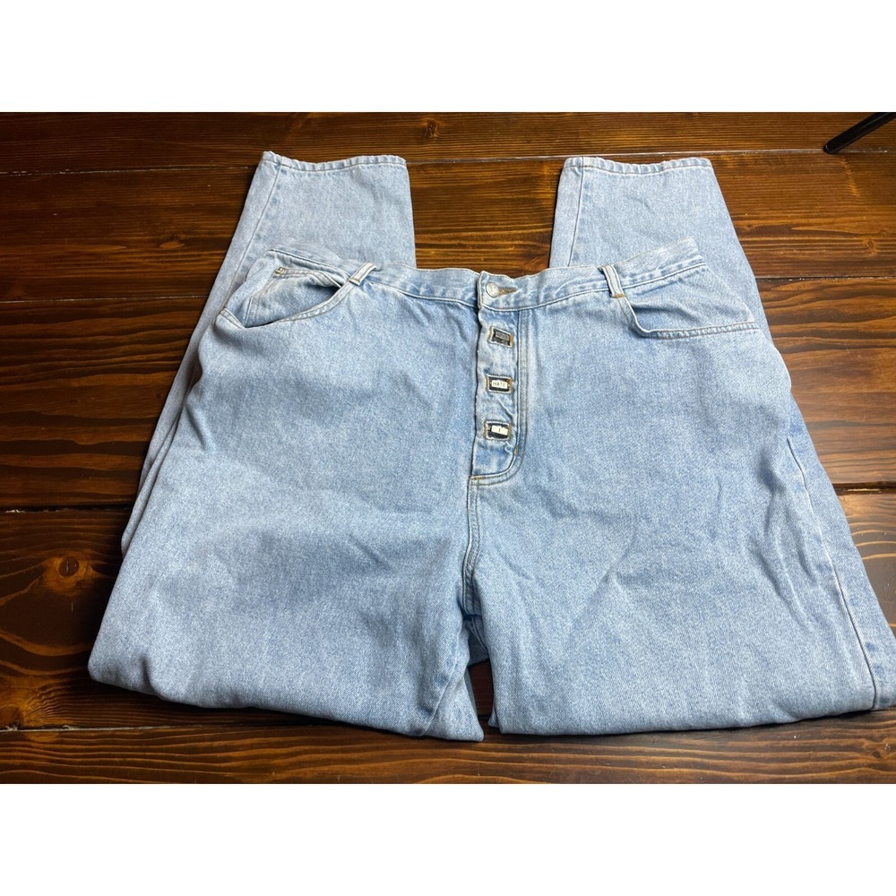 L.A. Blues Jeans, Womens Size 34, Blue, Denim, Vintage, I Hate You Fly Mon Jean